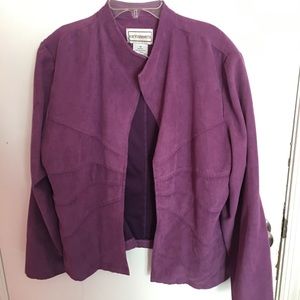 karinstevens purple polyester jacket